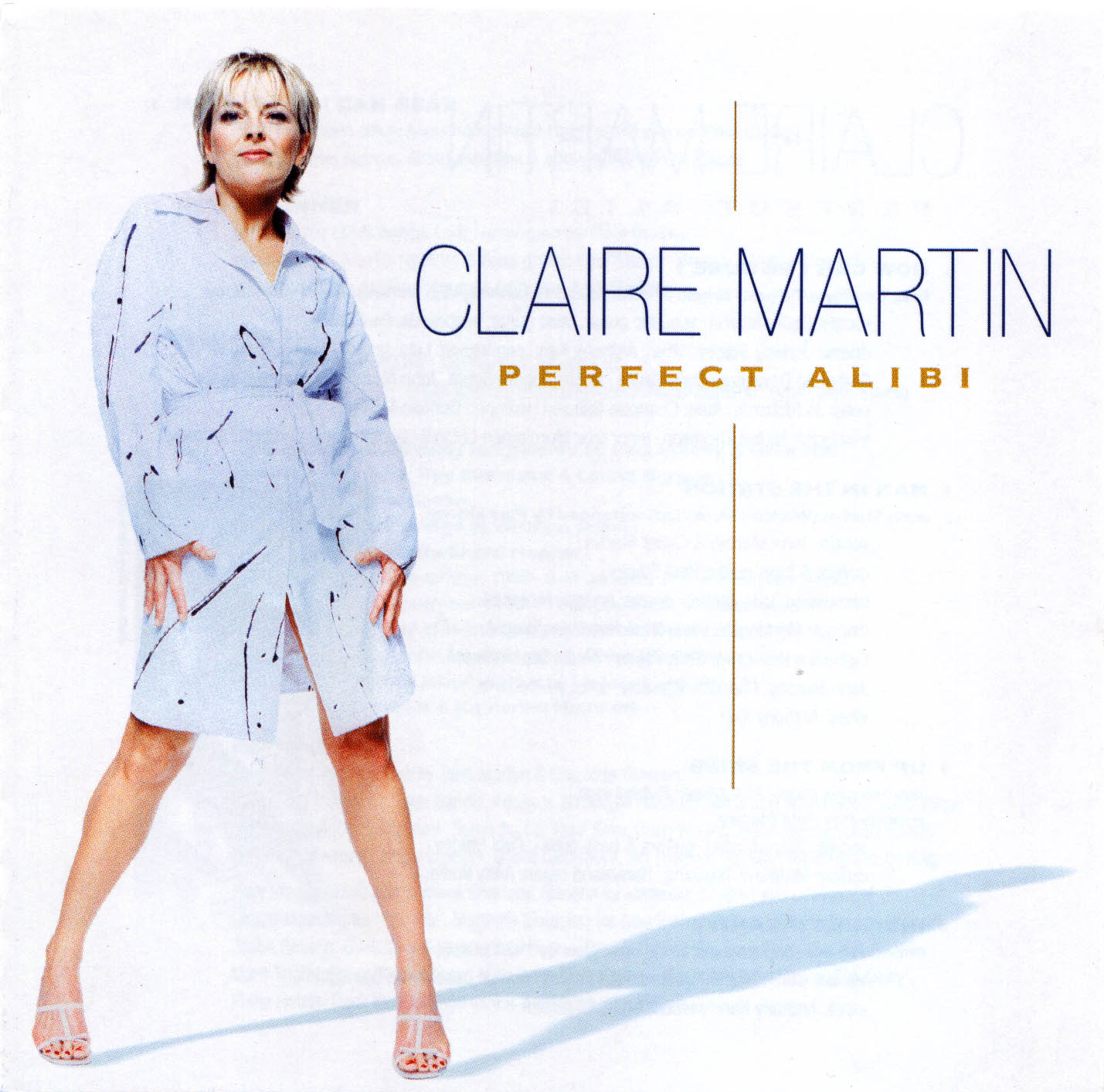 Claire Martin  Perfect Alibi : Front